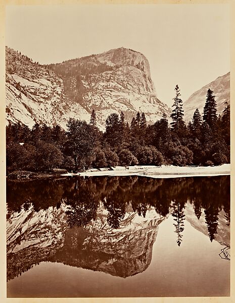 Mirror Lake, Yosemite, Carleton E. Watkins (American, 1829–1916), Albumen silver print 