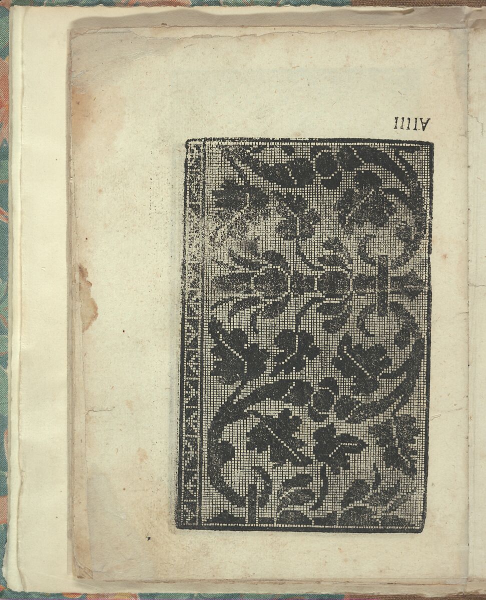 Opera Nova Universali intitulata Corona di racammi, page 24 (verso), Giovanni Andrea Vavassore (Italian, active Venice 1530–1573)  , Venice, Woodcut 