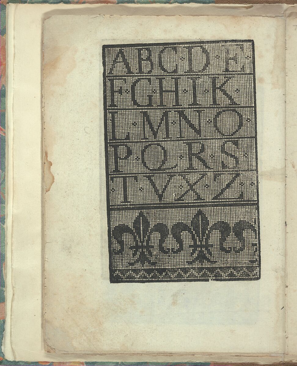 Opera Nova Universali intitulata Corona di racammi, page 25 (verso), Giovanni Andrea Vavassore (Italian, active Venice 1530–1573)  , Venice, Woodcut 