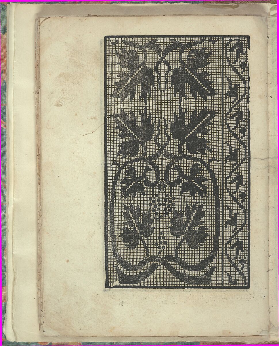 Opera Nova Universali intitulata Corona di racammi, page 34 (verso), Giovanni Andrea Vavassore (Italian, active Venice 1530–1573)  , Venice, Woodcut 