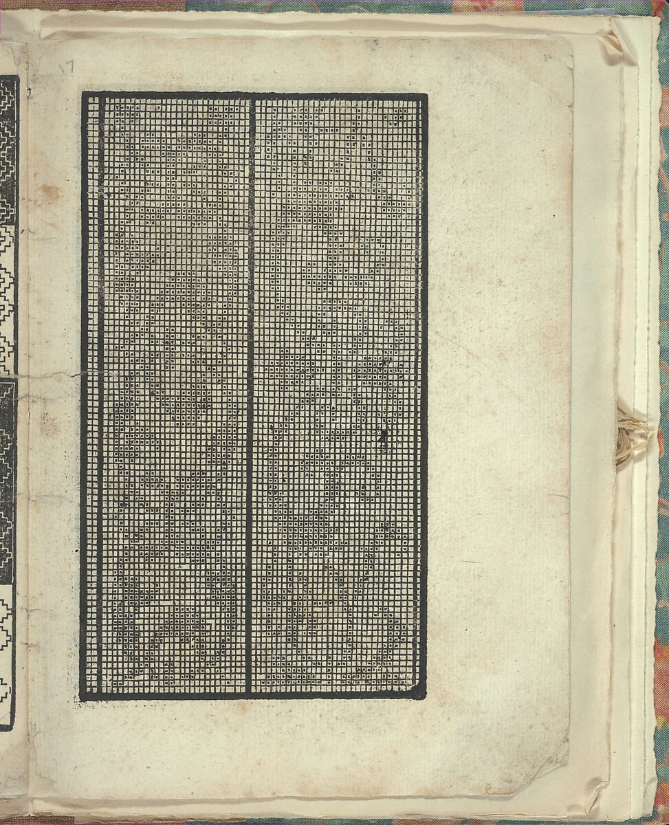 Opera Nova Universali intitulata Corona di racammi, page 36 (recto), Giovanni Andrea Vavassore (Italian, active Venice 1530–1573)  , Venice, Woodcut 