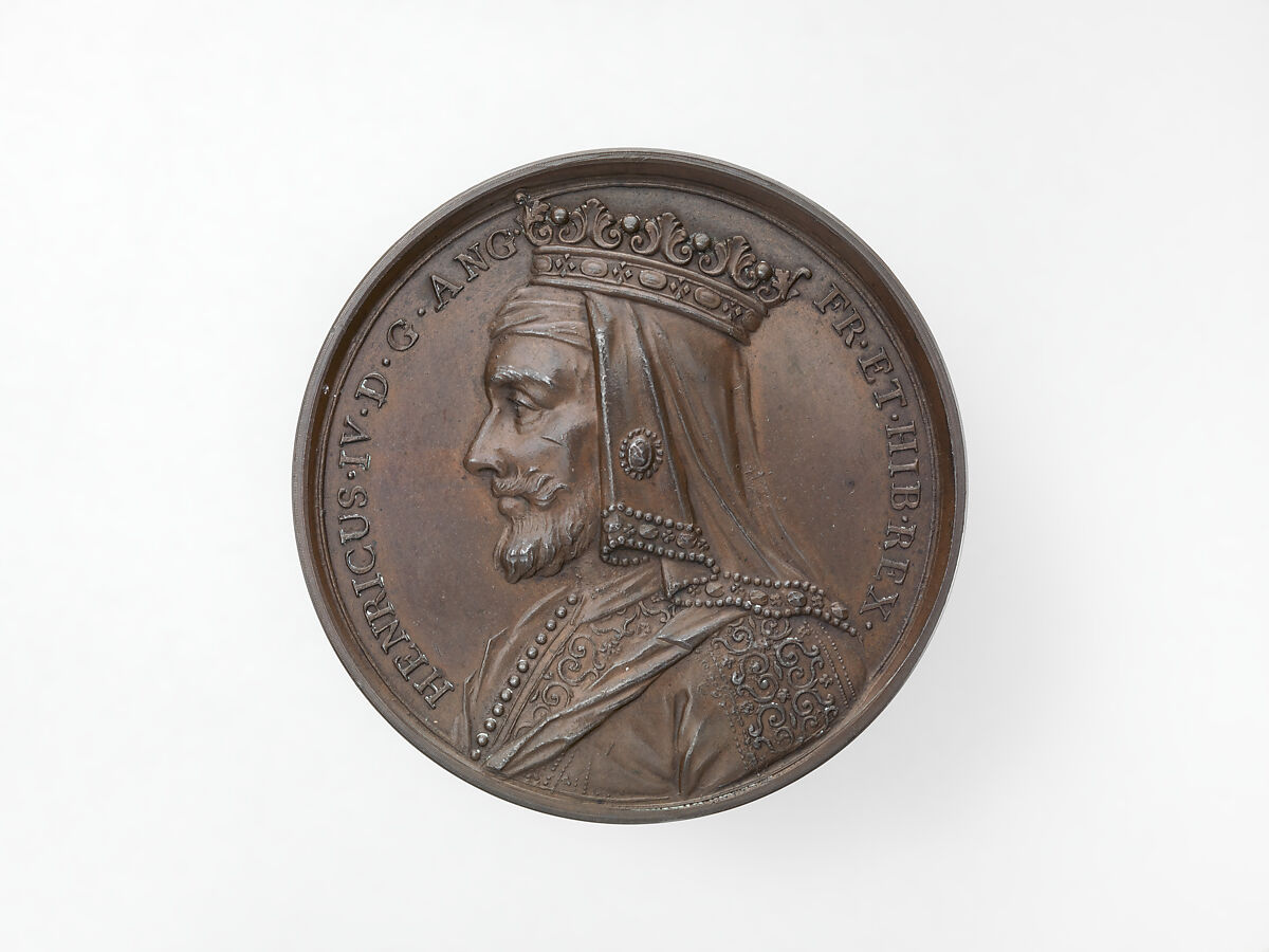 Henry IV, from the English Monarchs series, Medalist: Jean Dassier (Geneva 1676–1763 Geneva), Bronze, British 