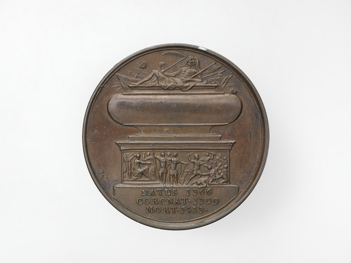 Henry IV, from the English Monarchs series, Medalist: Jean Dassier (Geneva 1676–1763 Geneva), Bronze, British