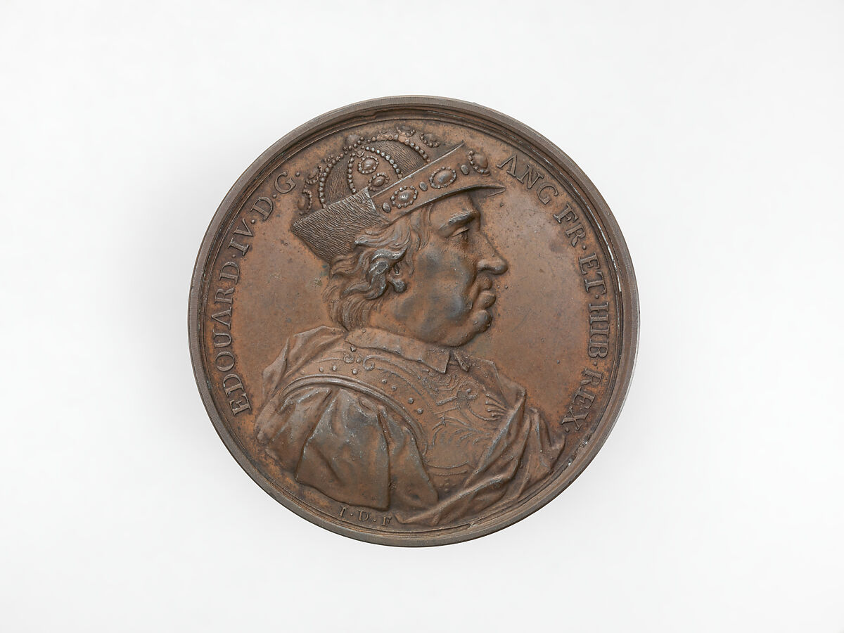 Edward IV, from the English Monarchs series, Medalist: Jean Dassier (Geneva 1676–1763 Geneva), Bronze, British 