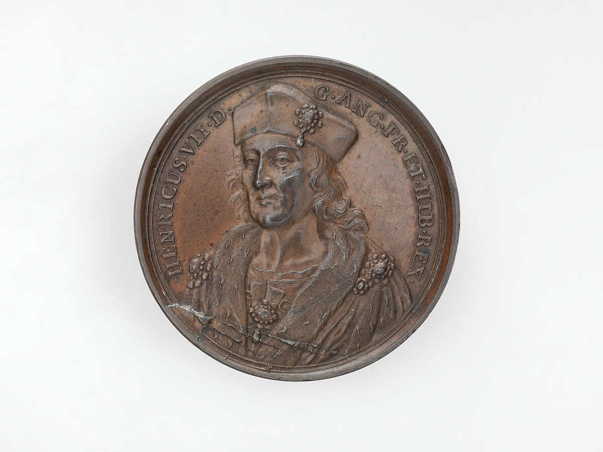 Henry VII, from the English Monarchs series, Medalist: Jean Dassier (Geneva 1676–1763 Geneva), Bronze, British 