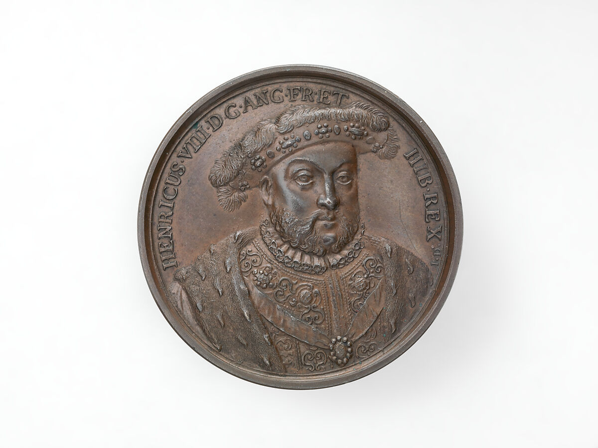 Henry VIII, from the English Monarchs series, Medalist: Jean Dassier (Geneva 1676–1763 Geneva), Bronze, British 