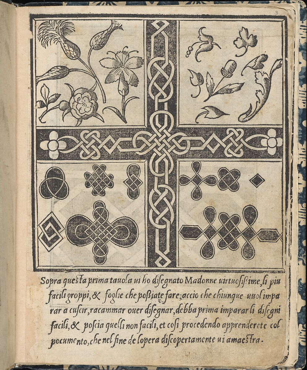 Essempio di recammi, page 3 (recto), Giovanni Antonio Tagliente (Italian, Venice ca. 1465–1528 Venice), Woodcut 