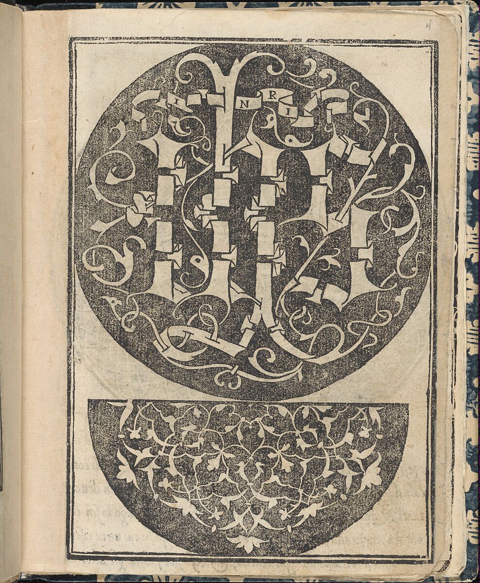 Essempio di recammi, page 4 (recto), Giovanni Antonio Tagliente (Italian, Venice ca. 1465–1528 Venice), Woodcut 