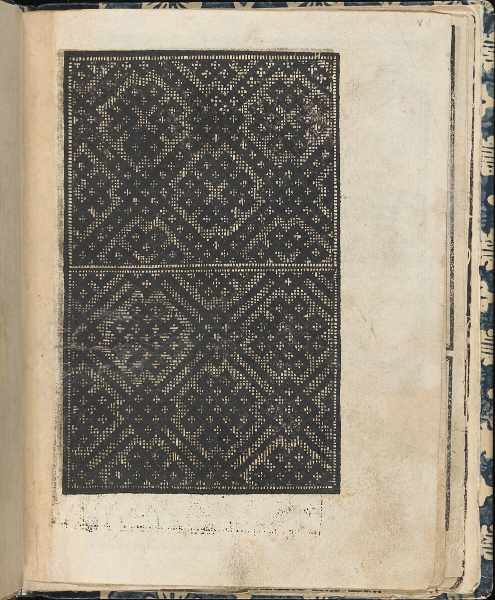 Essempio di recammi, page 8 (recto), Giovanni Antonio Tagliente (Italian, Venice ca. 1465–1528 Venice), Woodcut 