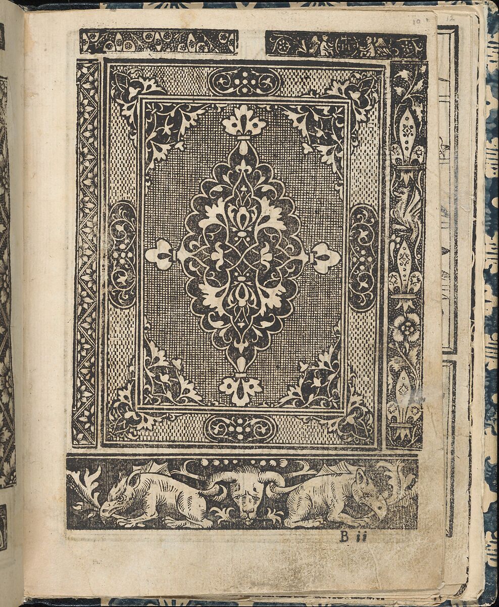 Essempio di recammi, page 10 (recto), Giovanni Antonio Tagliente (Italian, Venice ca. 1465–1528 Venice), Woodcut 