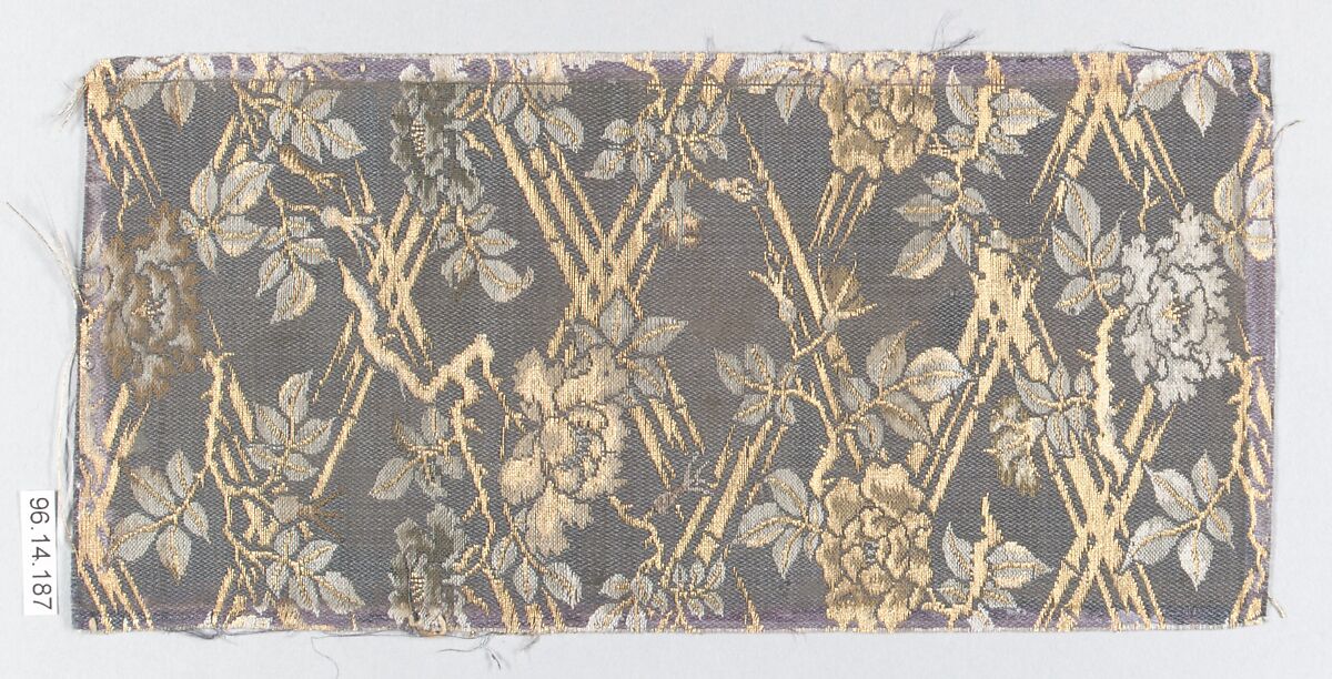 Piece, Silk, metallic thread, Japan 