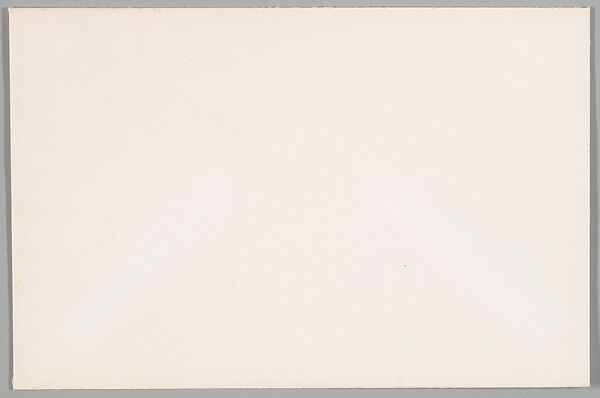 ["His gesture moved us to tears." Announcement and Envelope for "A Picture Is No Substitute For Anything", James Turcotte Gallery, Los Angeles], Louise Lawler (American, born Bronxville, New York, 1947), Print