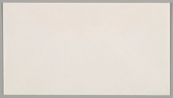 [Announcement and Envelope for "It Remains To Be Seen", Metro Pictures, New York City], Louise Lawler (American, born Bronxville, New York, 1947), Letterpress card and envelope