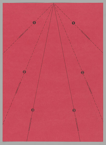 [Flyer for "Projects Series" Museum of Modern Art, New York City], Louise Lawler (American, born Bronxville, New York, 1947), Printed red flyer with foil letterpress