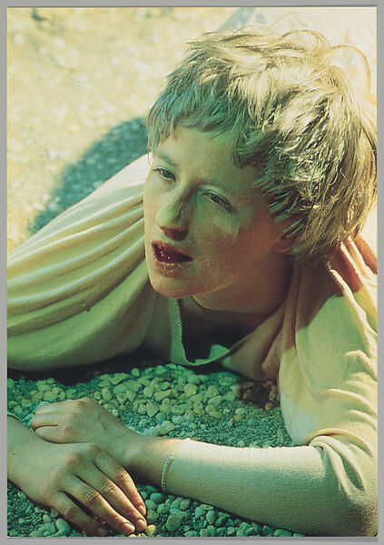 [Announcement for "Louise Lawler/Cindy Sherman", Studio Guenzani, Milan], Louise Lawler (American, born Bronxville, New York, 1947), Printed card with letterpress envelope