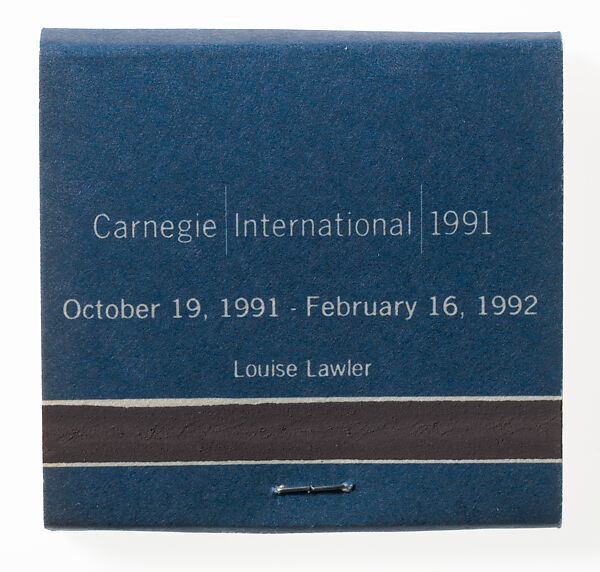 ["SQUID IN ITS OWN INK" Matchbook produced for the Carnegie International 1991, Pittsburgh], Louise Lawler (American, born Bronxville, New York, 1947), Printed matchbook