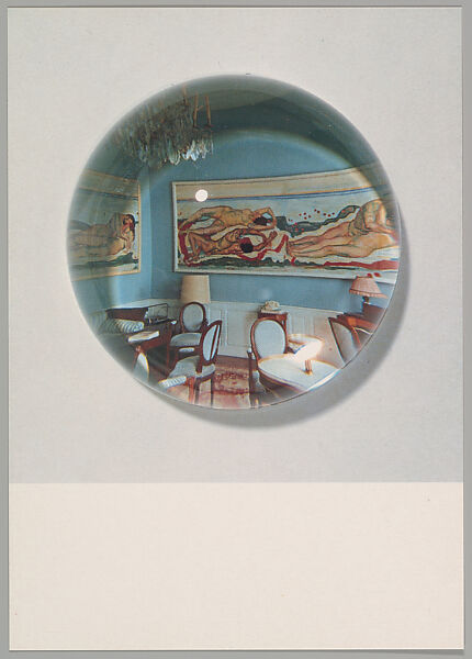 [Postcards produced for "Paperweights, Postcards, Pictures, Cannibalism", Centre d'Art Contemporain, Geneva], Louise Lawler (American, born Bronxville, New York, 1947), Printed postcards with envelope