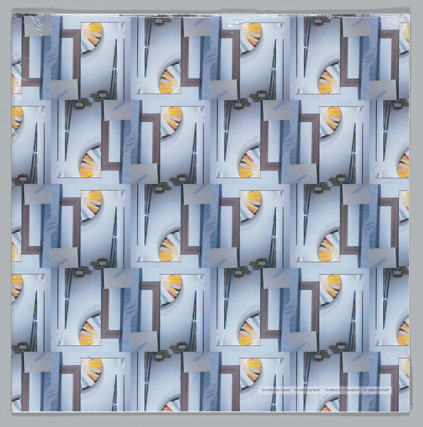 [Gift Wrap produced for "Looking Forward", Metro Pictures, New York City], Louise Lawler (American, born Bronxville, New York, 1947), Printed wrapping paper 