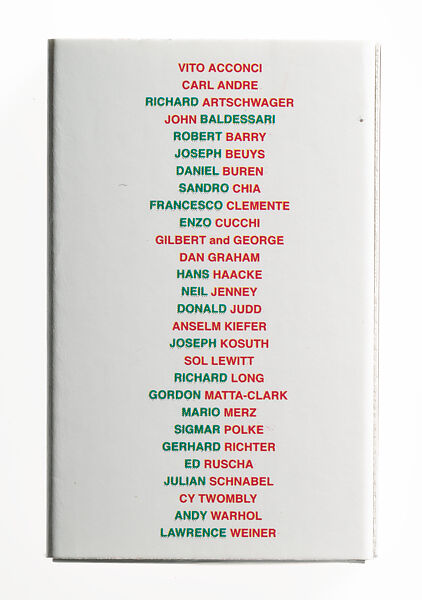 [Matchbox for "Fitting" at Metro Pictures, Metro Pictures, New York City], Louise Lawler (American, born Bronxville, New York, 1947), Printed matchbox