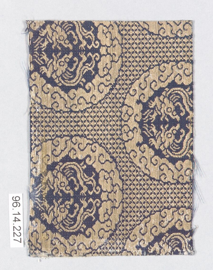 Piece, Silk, metallic thread, Japan 