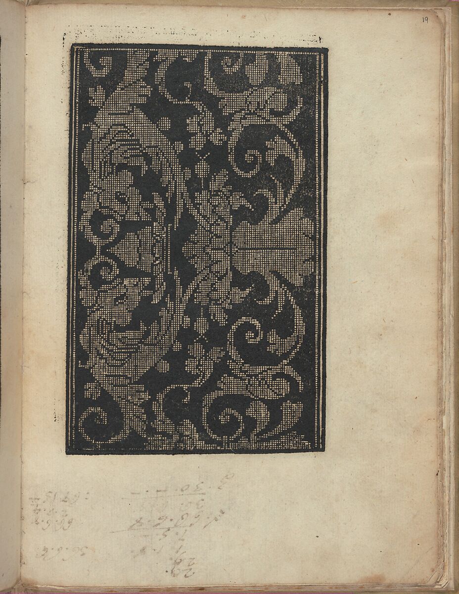 Esemplario di Lauori..., page 10 (verso), Giovanni Andrea Vavassore (Italian, active Venice 1530–1573)  , Venice, Woodcut