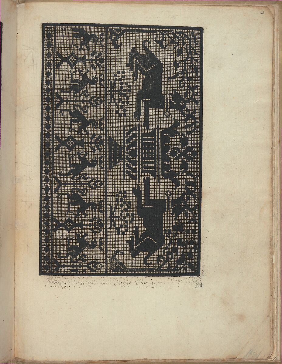 Esemplario di Lauori..., page 11 (verso), Giovanni Andrea Vavassore (Italian, active Venice 1530–1573)  , Venice, Woodcut