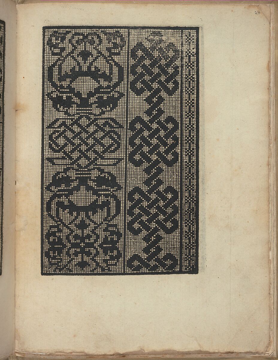 Esemplario di Lauori..., page 13 (recto), Giovanni Andrea Vavassore (Italian, active Venice 1530–1573)  , Venice, Woodcut