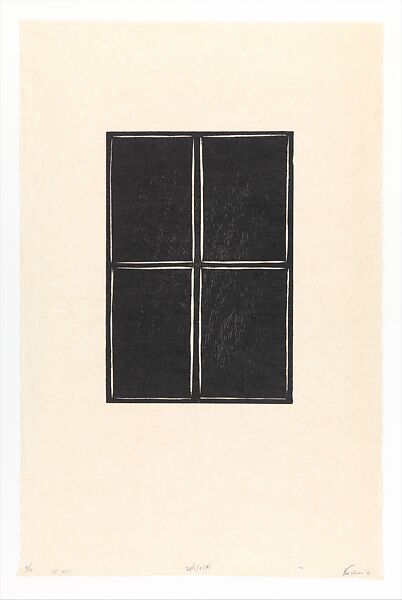 23/6/2011 (7) from Desire Paths, Linda Karshan (American, born 1947), Woodcut 