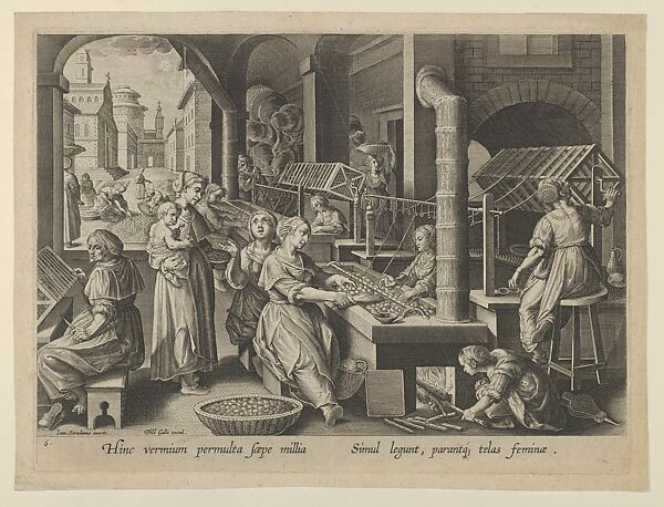 The Reeling of Silk, Plate 6 from 
