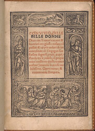 Convivio delle Belle Donne, title page (recto)