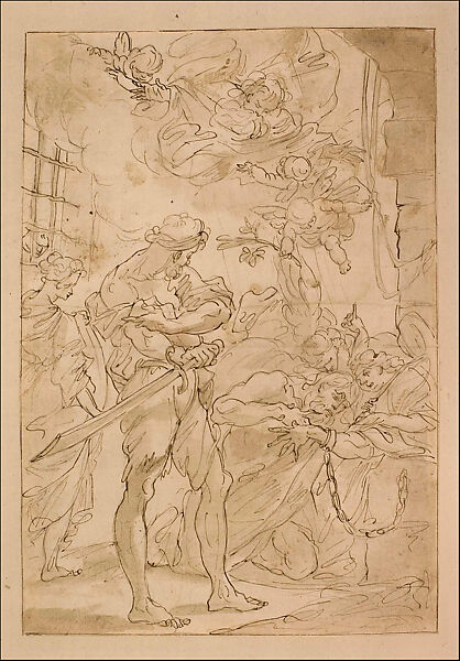 The Execution of Saint John the Baptist, Ubaldo Gandolfi (Italian, San Matteo della Decima 1728–1781 Ravenna), Oil on canvas