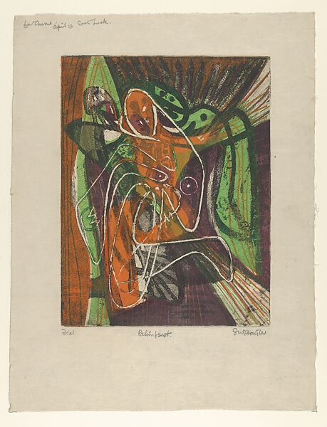 Palimpsest, Stanley William Hayter (British, London 1901–1988 Paris), Sugar lift, soft-ground etching and scorper 