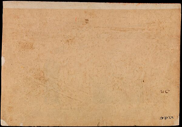 The Monkey Prince Angada Steals Ravana’s Crown: Folio from the dispersed Shangri Ramayana series (Style III), Opaque watercolor on paper, India, Punjab Hills, kingdom of Jammu (Bahu)