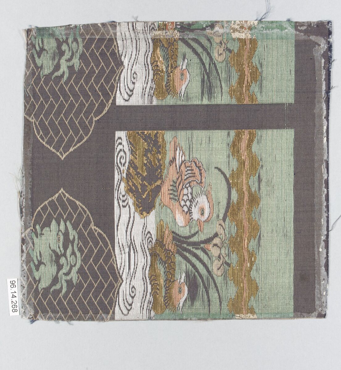 Piece, Silk, metallic thread, Japan 