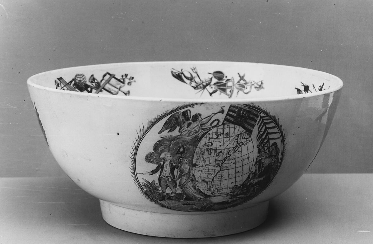 Bowl, Earthenware, transfer-printed, British 