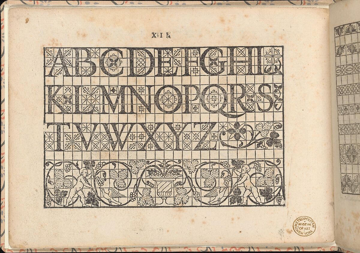 La vera perfettione del disegno di varie sorti di recami, page 3 (verso), Giovanni Ostaus (Italian, active Venice ca. 1554–91)  , Venice, Woodcut 