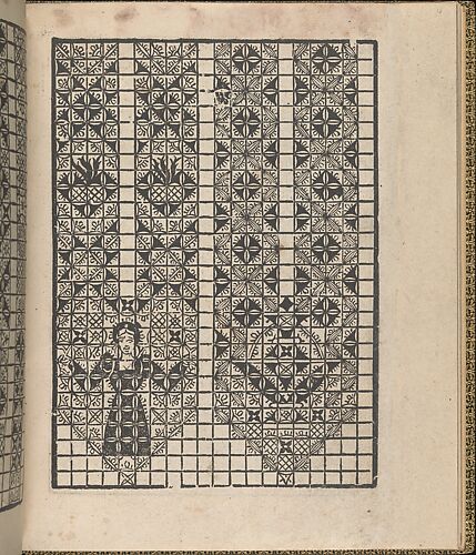 Giardineto novo di punti tagliati et gropposi per exercitio & ornamento delle donne (Venice 1554), page 16 (recto)