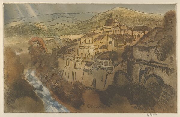 Orizaba, Mexico, George Overbury "Pop" Hart (American, Cairo, Illinois 1868–1933 New York), Color softground and aquatint 