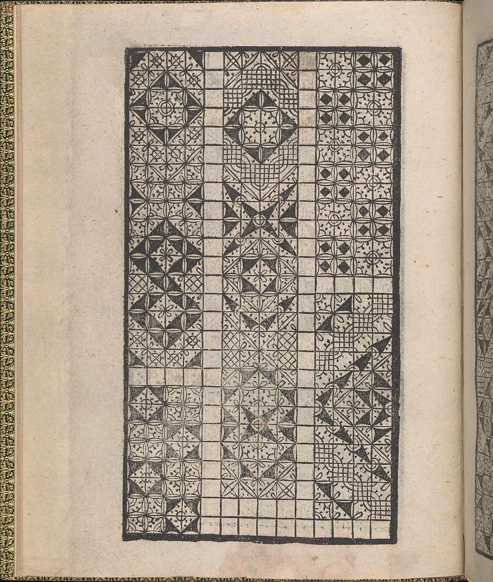 Ornamento delle belle & virtuose donne, page 4 (recto), Matteo Pagano (Italian, 1515–1588)  , Venice, Woodcut