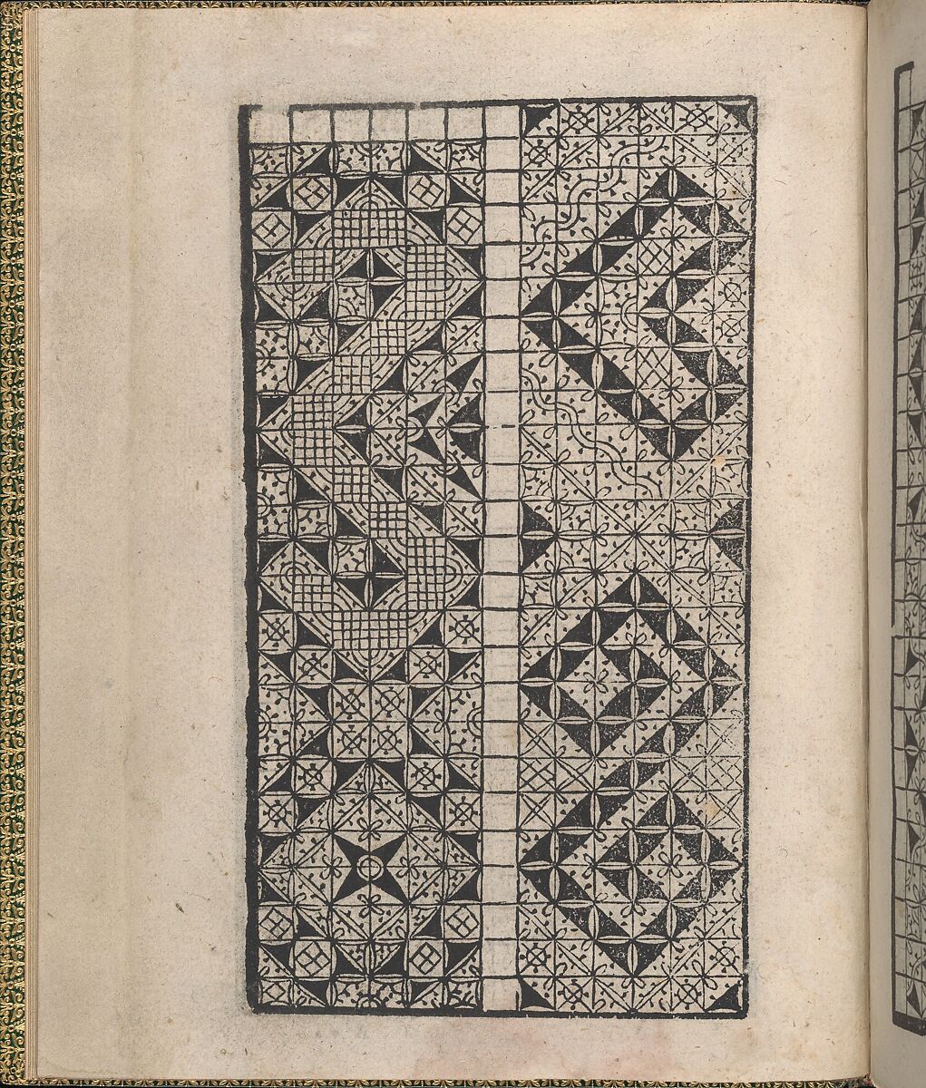 Ornamento delle belle & virtuose donne, page 4 (verso), Matteo Pagano (Italian, 1515–1588)  , Venice, Woodcut