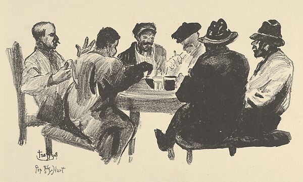 Lunch Hour, George Overbury "Pop" Hart (American, Cairo, Illinois 1868–1933 New York), Lithograph 