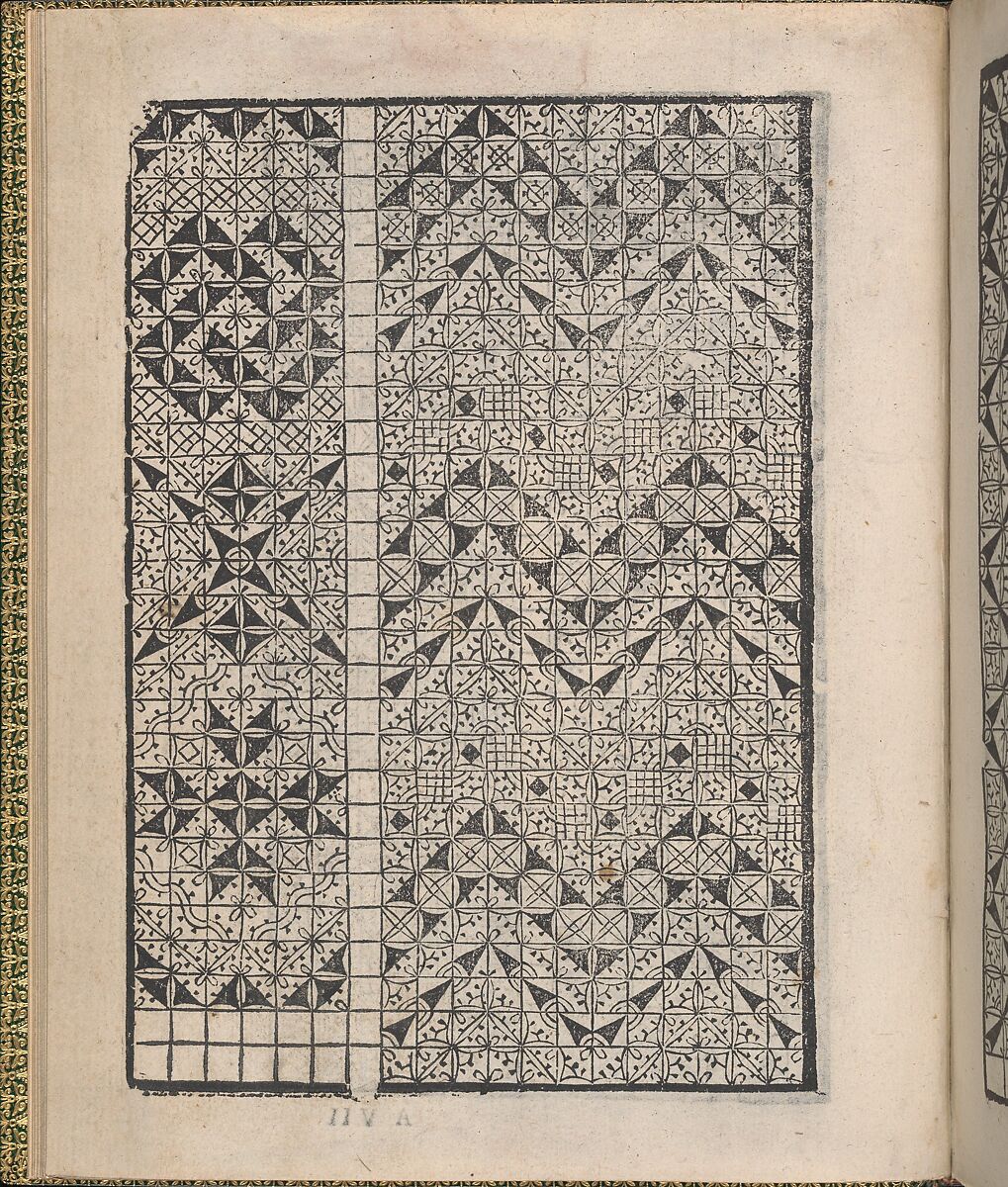 Ornamento delle belle & virtuose donne, page 5 (recto), Matteo Pagano (Italian, 1515–1588)  , Venice, Woodcut