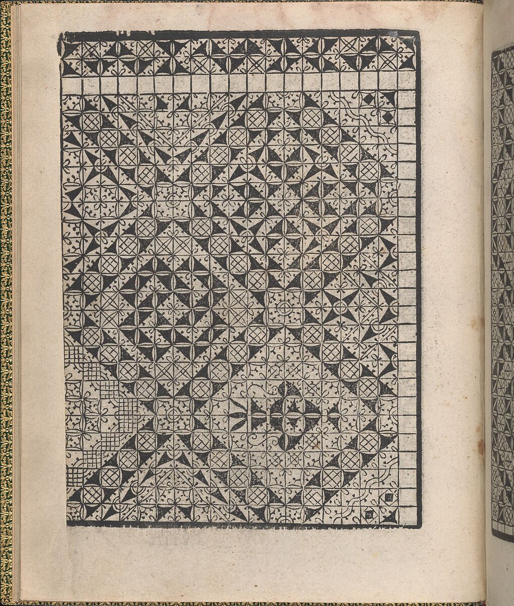 Ornamento delle belle & virtuose donne, page 6 (recto), Matteo Pagano (Italian, 1515–1588)  , Venice, Woodcut