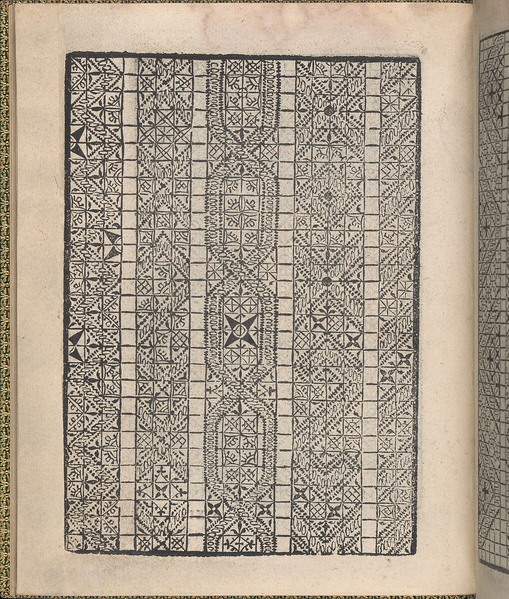 Ornamento delle belle & virtuose donne, page 7 (recto), Matteo Pagano (Italian, 1515–1588)  , Venice, Woodcut