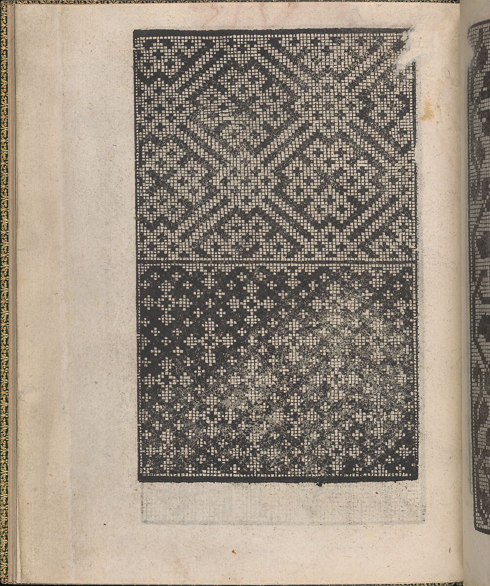 Ornamento delle belle & virtuose donne, page 9 (verso), Matteo Pagano (Italian, 1515–1588)  , Venice, Woodcut