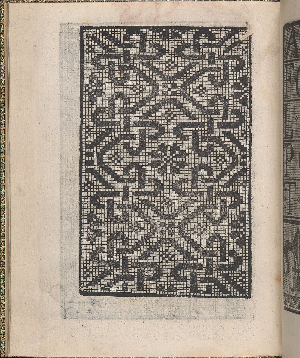 Ornamento delle belle & virtuose donne, page 10 (recto), Matteo Pagano (Italian, 1515–1588)  , Venice, Woodcut