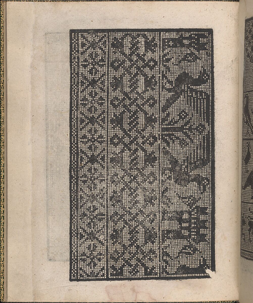 Ornamento delle belle & virtuose donne, page 11 (verso), Matteo Pagano (Italian, 1515–1588)  , Venice, Woodcut