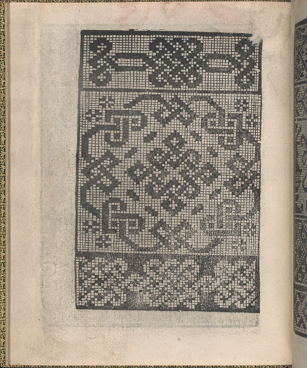 Ornamento delle belle & virtuose donne, page 13 (verso), Matteo Pagano (Italian, 1515–1588)  , Venice, Woodcut