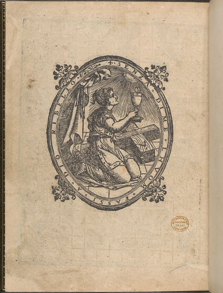 La Gloria et l'Honore di Ponti Tagliati, E Ponti in Aere, page 9 (verso), Matteo Pagano (Italian, 1515–1588)  , Venice, Woodcut 