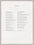 Canto, Catalina Chervin (Argentinian, born 1953), Hard ground and soft-ground etching, drypoint, printed text in black cloth box portfolio
